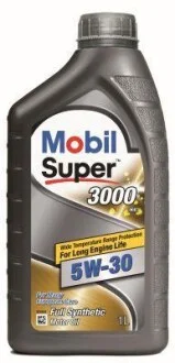 Олива моторна Mobil Super 3000 XE 5W-30. 12x1 lt (1 л) (альт. код 151456) для Opel, Hyundai, BMW, Vauxhall, Mercedes MOBIL 152574 фото товару