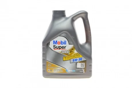 Моторна олива Mobil Super 3000 XE 5W-30, 4л для Opel, Hyundai, BMW, Vauxhall, Mercedes MOBIL 153018 фото товару