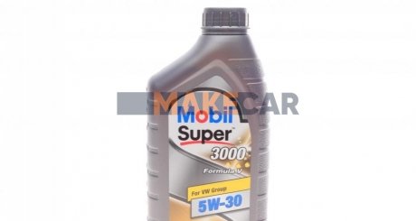 Моторное масло Super 3000 Formula V 5W-30 синтетическое 1 л MOBIL 153454 (фото 1)