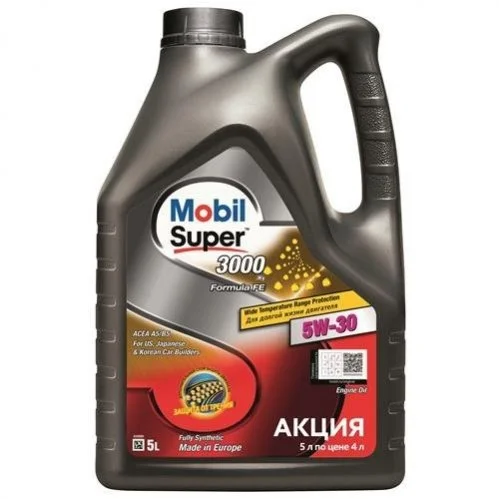 <strong>Олива моторна SUPER 3000 X1 FORMULA-FE 5W30/5л MOBIL 156155 (фото 1)</strong>