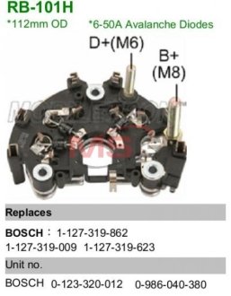 Выпрямитель диодный MOBILETRON RB101H фото товара