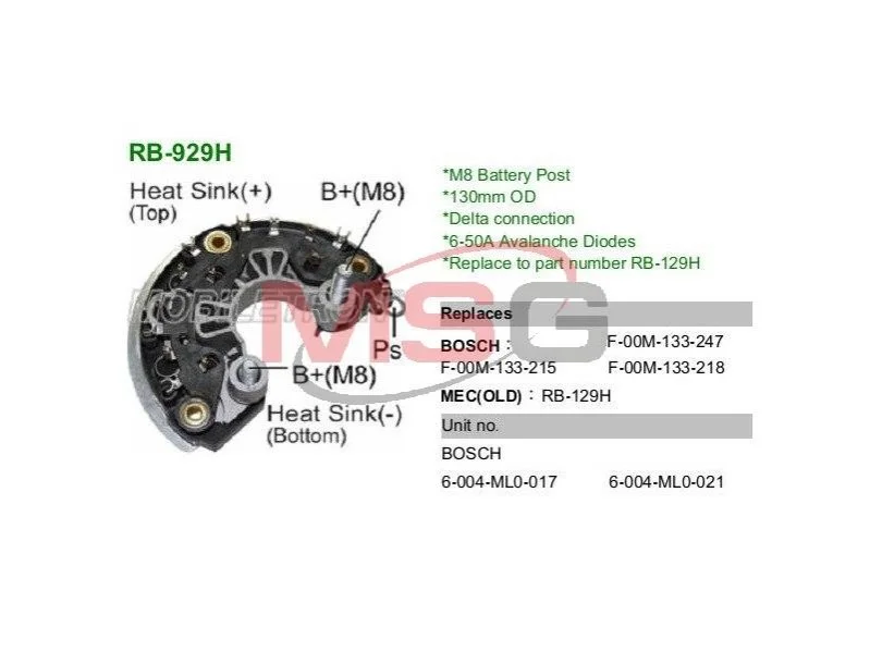 <strong>Випрямляч діодний MOBILETRON RB929H (фото 1)</strong>