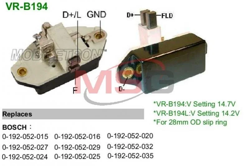 <strong>Регулятор напруги генератора MOBILETRON VRB194 (фото 1)</strong>