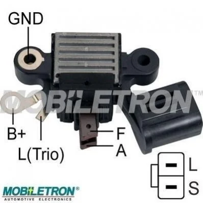 <strong>Регулятор напряжения генератора MOBILETRON VRH20005H (фото 1)</strong>