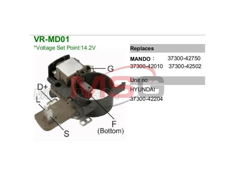 <strong>Регулятор напряжения генератора MOBILETRON VRMD01 (фото 1)</strong>