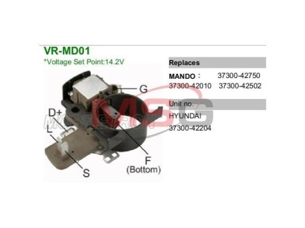 Регулятор напряжения генератора MOBILETRON VRMD01 (фото 1)