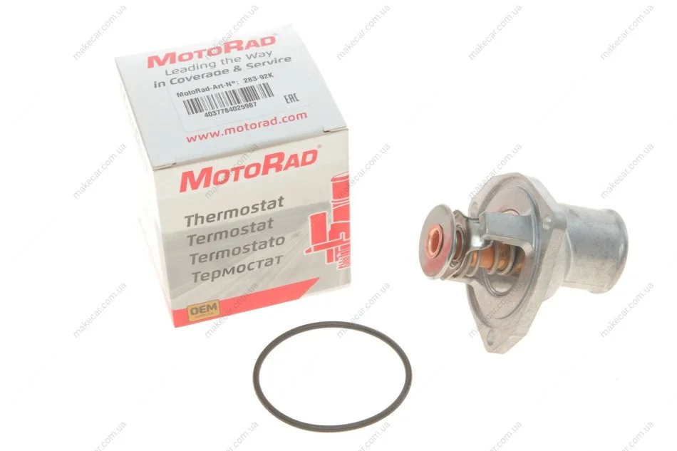 <strong>Термостат системи охолодження (92°C, в корпусі) OPEL ASCONA C, CALIBRA A, FRONTERA A SPORT, FRONTERA B, KADETT E, MERIVA A, MONTEREY B, OMEGA A, OMEGA B, VECTRA A, VECTRA B 1.8-3.5 06.85-04.15 MOTORAD 283-92K (фото 1)</strong>