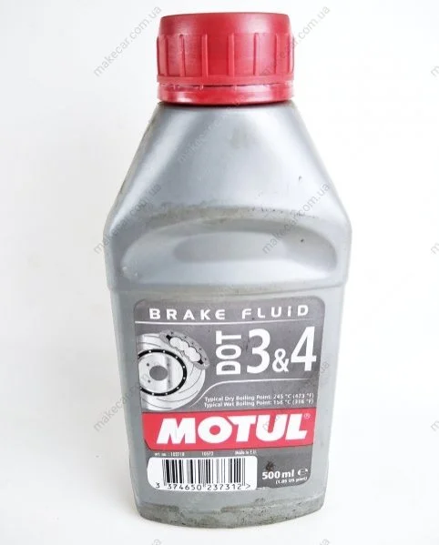 <strong>Гальмівна рідина Motul DOT 3&4 Brake Fluid, 0,5л. MOTUL 102718 (фото 1)</strong>
