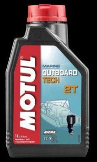 Олива моторна Outboard Tech 2T, 1л. MOTUL 102789 фото товару