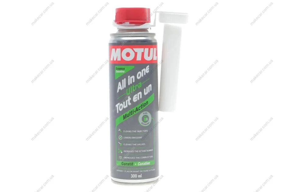<strong>Очищувач паливної системи бензинових двигунів All In One Ultra Gasoline 300ml MOTUL 103101 (фото 1)</strong>