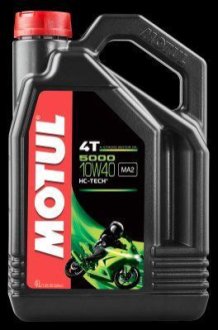 Олива моторна 5000 4T 10W-40, 4л. MOTUL 104056 фото товару