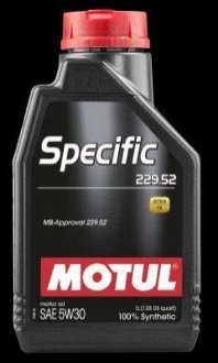 Масло двигателя Specific 229.52 5W-30 1L MOTUL 104844 фото товара