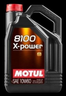 Масло двигателя 8100 X-Power 10W-60 5L MOTUL 106144 фото товара