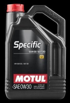 Олива моторна Specific VW 504.00-507.00 0W-30, 5л. MOTUL 107050 фото товара