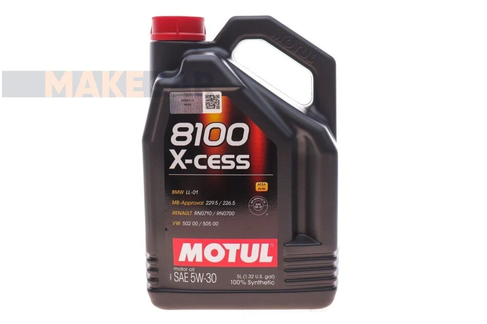 <strong>Моторна олива Motul 8100 X-Cess 5W-30 синтетична 5 л MOTUL 368106 (фото 1)</strong>