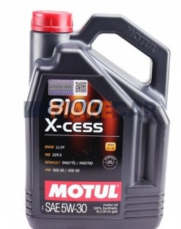 Моторна олія 8100 X-Cess 5W-30 синтетична 5 л MOTUL 368106 (фото 1)
