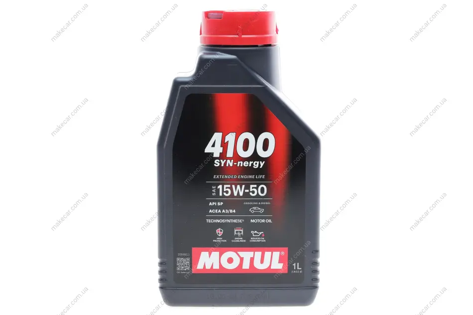 <strong>Олива моторна Technosynthese д/авто 4100 Syn-nergy 15W50 1L MOTUL 386301 (фото 1)</strong>