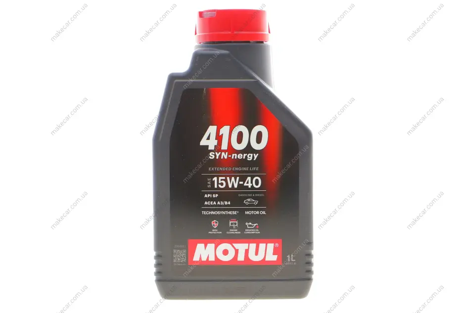 <strong>Олива моторна Technosynthese д/авто 4100 Syn-nergy 15W40 1L MOTUL 386501 (фото 1)</strong>