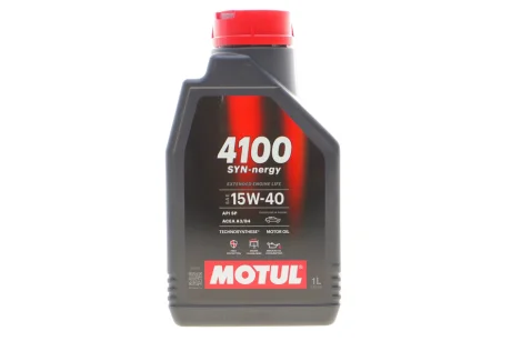 Олива моторна Technosynthese д/авто 4100 Syn-nergy 15W40 1L для MOTUL 386501 фото товару