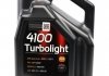 Моторное масло 4100 Turbolight 10W-40 полусинтетическое 5 л MOTUL 387606 (фото 1)