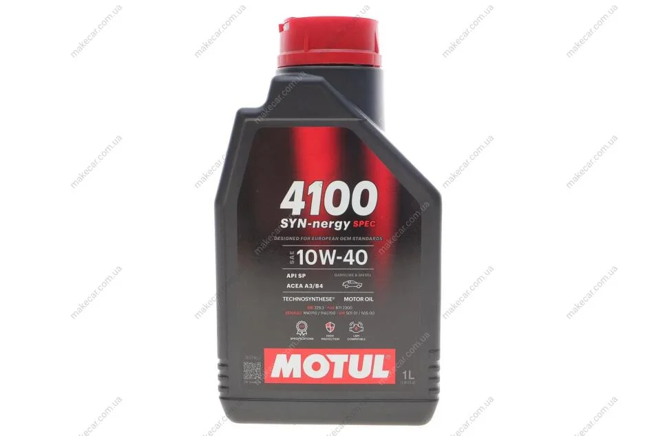 <strong>Олива моторна 4100 Syn-nergy Spec 10W40 1L MOTUL 387701 (фото 1)</strong>