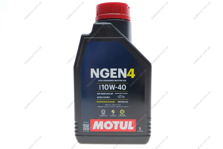 <strong>Олива моторна синтетична д/авто NGEN 4 10W40 1L MOTUL 387801 (фото 1)</strong>