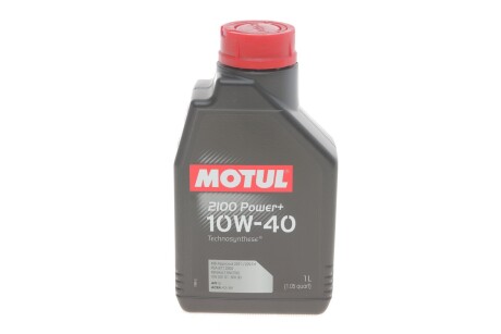 Моторное масло 2100 Power+ 10W-40 полусинтетическое 1 л MOTUL 397701 фото товара