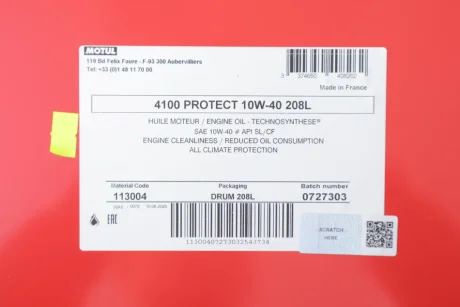 Олива моторна 4100 Protect 10W40 208L для MOTUL 397832 фото товару