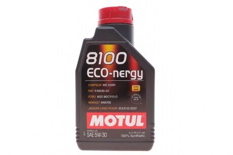 Моторна олива Motul 8100 Eco-Nergy 5W-30 синтетична 1 л для MOTUL 812301 фото товару