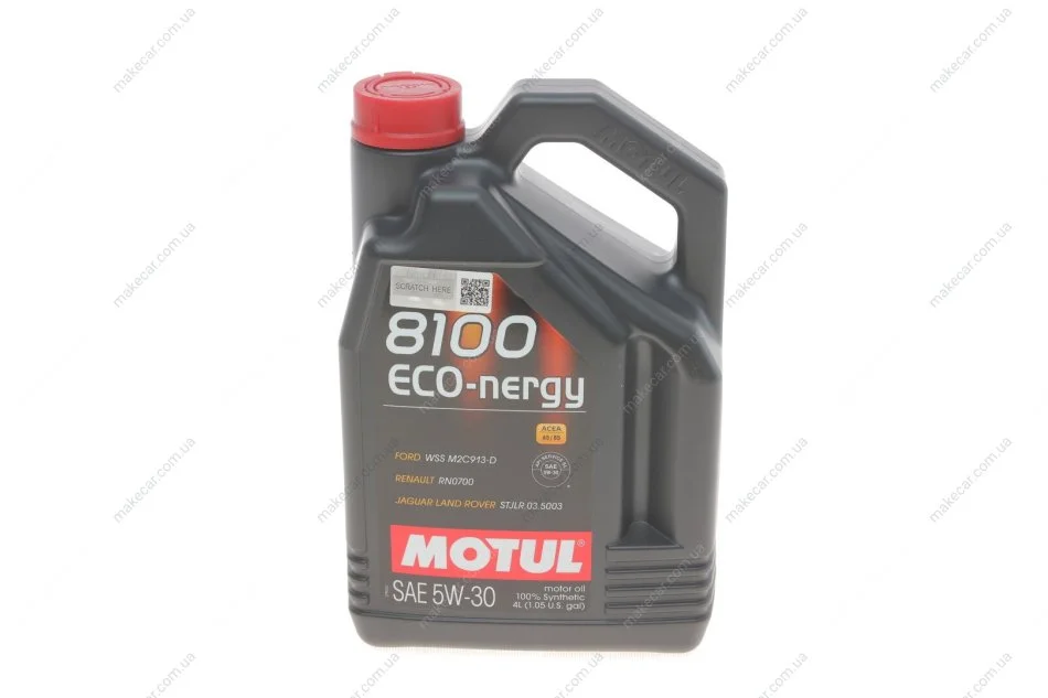 <strong>Моторна олива Motul 8100 Eco-Nergy 5W-30 синтетична 4 л MOTUL 812307 (фото 1)</strong>