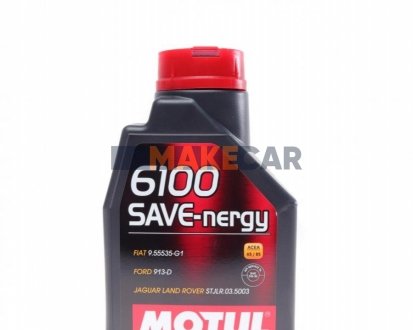 Моторное масло 6100 Save-Nergy 5W-30 синтетическое 1 л MOTUL 812411