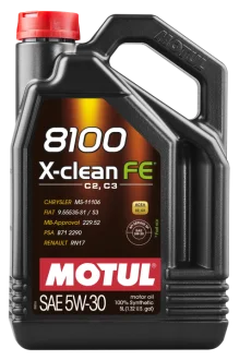 Олива моторна 100% синтетична д/авто 8100 X-Clean FE 5W30 5L для MOTUL 814151 фото товару