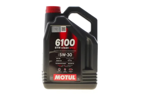Олива моторна Technosynthese д/авто 6100 Syn-clean Spec 5W30 5L для MOTUL 814351 фото товару