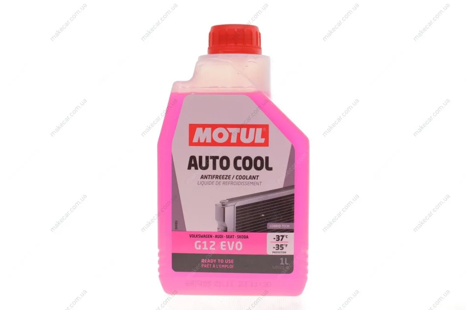 <strong>Готова до використання охолоджувальна рідина AUTO COOL G12 EVO -37°C 1L MOTUL 820001 (фото 1)</strong>