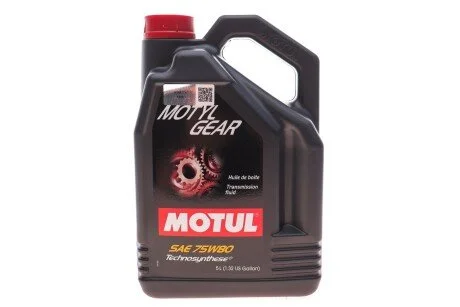 Олива трансмісійна Motylgear SAE 75W80 (5L) для Citroen, Peugeot, Audi, Dacia, Volvo MOTUL 823406 фото товару