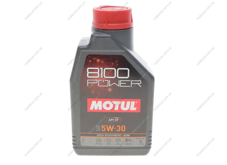 <strong>Олива моторна 100% синтетична естерова д/авто 8100 Power 5W30 1L MOTUL 824501 (фото 1)</strong>