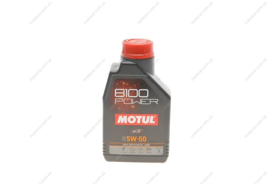 <strong>Олива моторна 100% синтетична естерова д/авто 8100 Power 5W50 1L MOTUL 824701 (фото 1)</strong>
