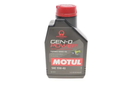 Олива для 4-х тактних двигунів мінеральна /Gen-D Power 15W40 1L/111238 для MOTUL 835201 фото товару