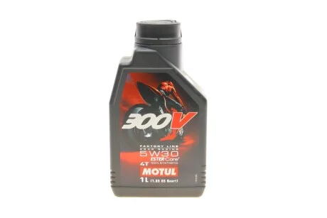 Олива 4T 300V FL SAE 5W30 1L для MOTUL 835911 фото товару