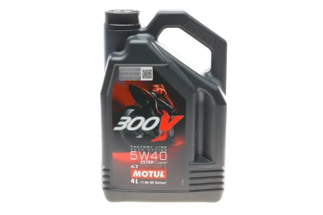 Олива 4T 300V FL SAE 5W40 4L для MOTUL 836041 фото товару