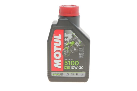 Олива 4T 5100 SAE 10W30 1L MOTUL 836611 фото товара