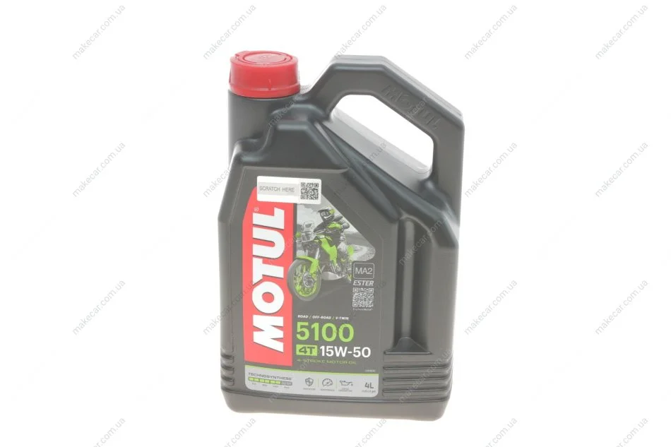 <strong>Олива 4T 5100 15W50 4 L MOTUL 836741 (фото 1)</strong>