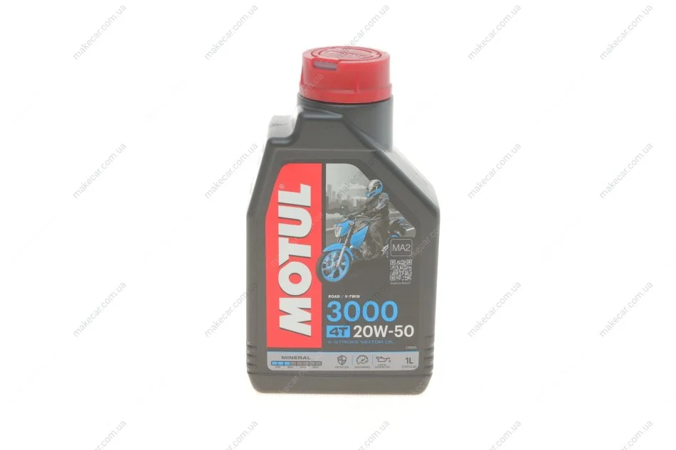 <strong>Мастило 4T 3000 20W50 1 L MOTUL 837011 (фото 1)</strong>