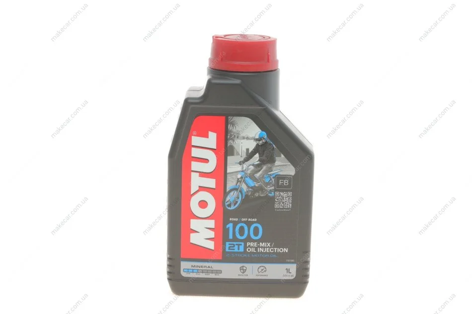 <strong>Олива 2T Moto Mix 100 1L MOTUL 837511 (фото 1)</strong>