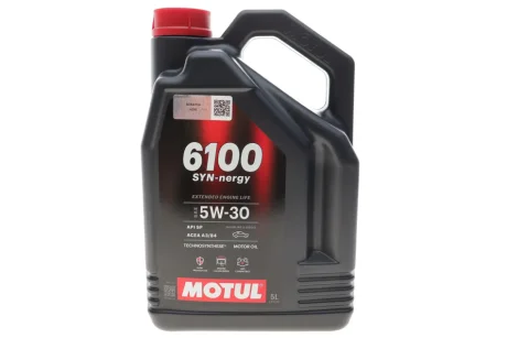 Олива моторна Technosynthese д/авто 6100 Syn-nergy SAE 5W30 (5L) для MOTUL 838451 фото товару