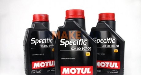 Моторное масло Specific 504.00-507.00 5W-30 синтетическое 1 л MOTUL 838711 (фото 1)
