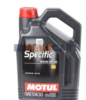 Моторна олія Specific 504.00-507.00 5W-30 синтетична 5 л MOTUL 838751 (фото 1)