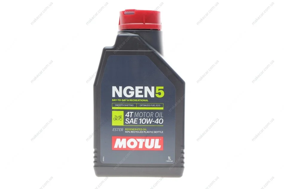 <strong>Олива для 4-х тактних двигунів синтетична естерова NGEN 5 10W40 4T 1L MOTUL 839101 (фото 1)</strong>