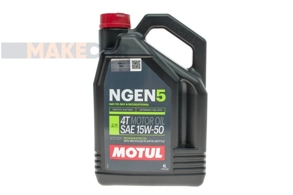 <strong>Олива для 4-х тактних двигунів синтетична естерова NGEN 5 15W50 4T 4L MOTUL 839341 (фото 1)</strong>