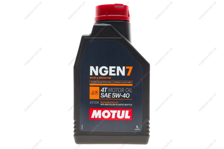 <strong>Олива для 4-х тактних двигунів синтетична естерова NGEN 7 5W40 4T 1L MOTUL 839501 (фото 1)</strong>